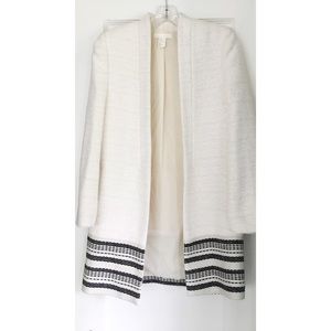 H&M open jacket cream/black